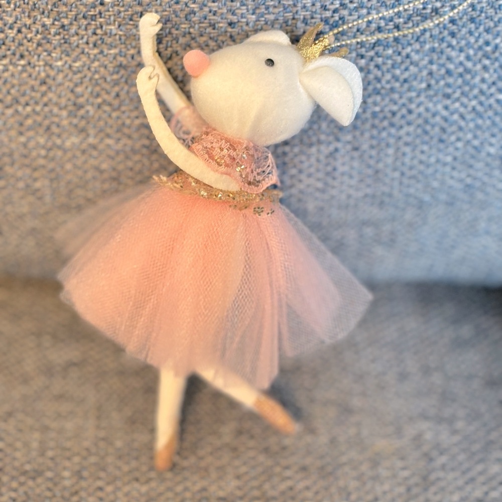 2 Mouse Ballerina Ornaments - One for you and one for them :)